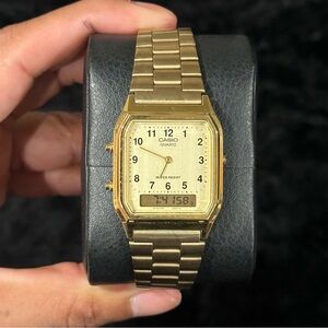 Gold Tone Casio Watch
